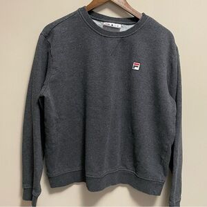 Fila Charcoal Grey Crewneck Sweatshirt Women’s XXL